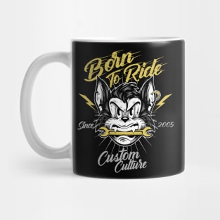 Born to Ride Cat Mug